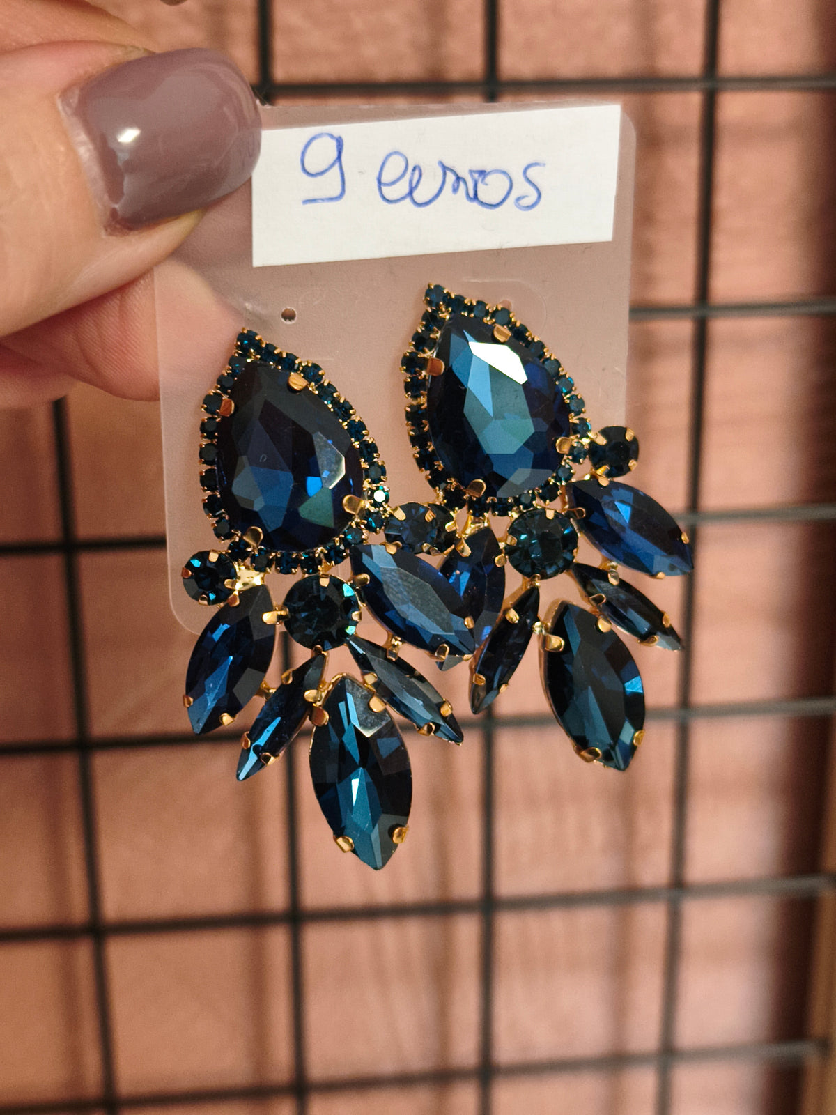 Boucle d'oreille strass