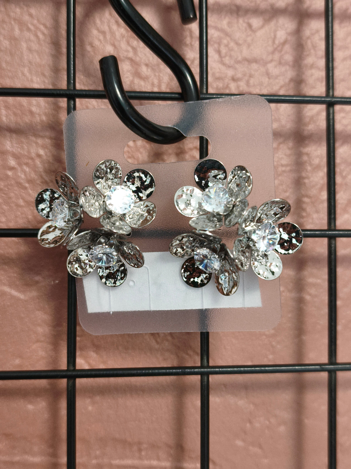 Boucle d'oreille strass