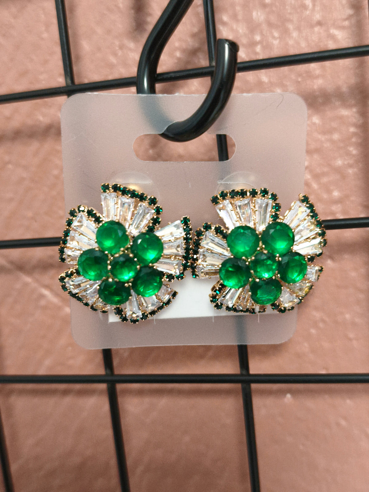 Boucle d'oreille strass