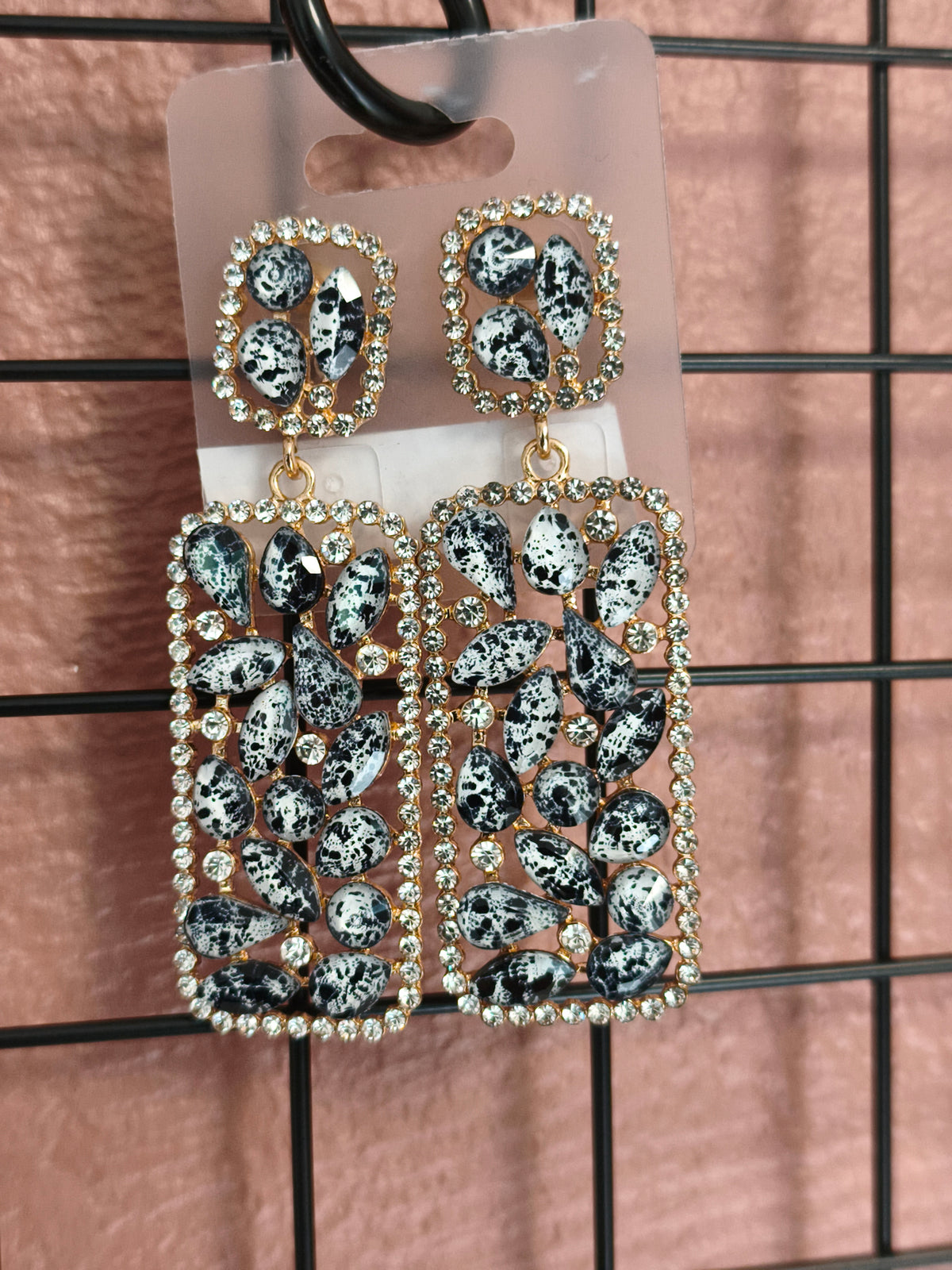 Boucle d'oreille strass
