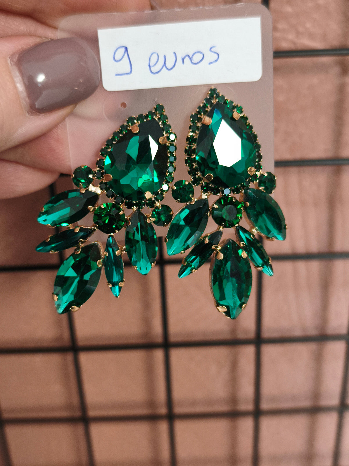 Boucle d'oreille strass