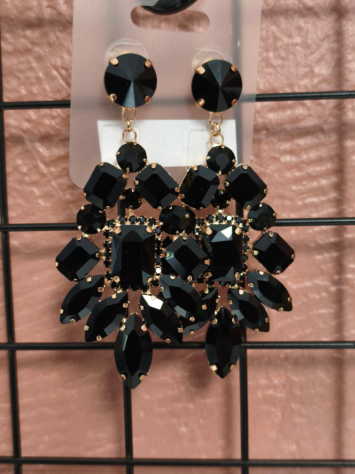 Boucle d'oreille strass