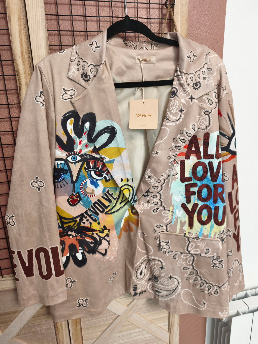 Veste" effet suédine"