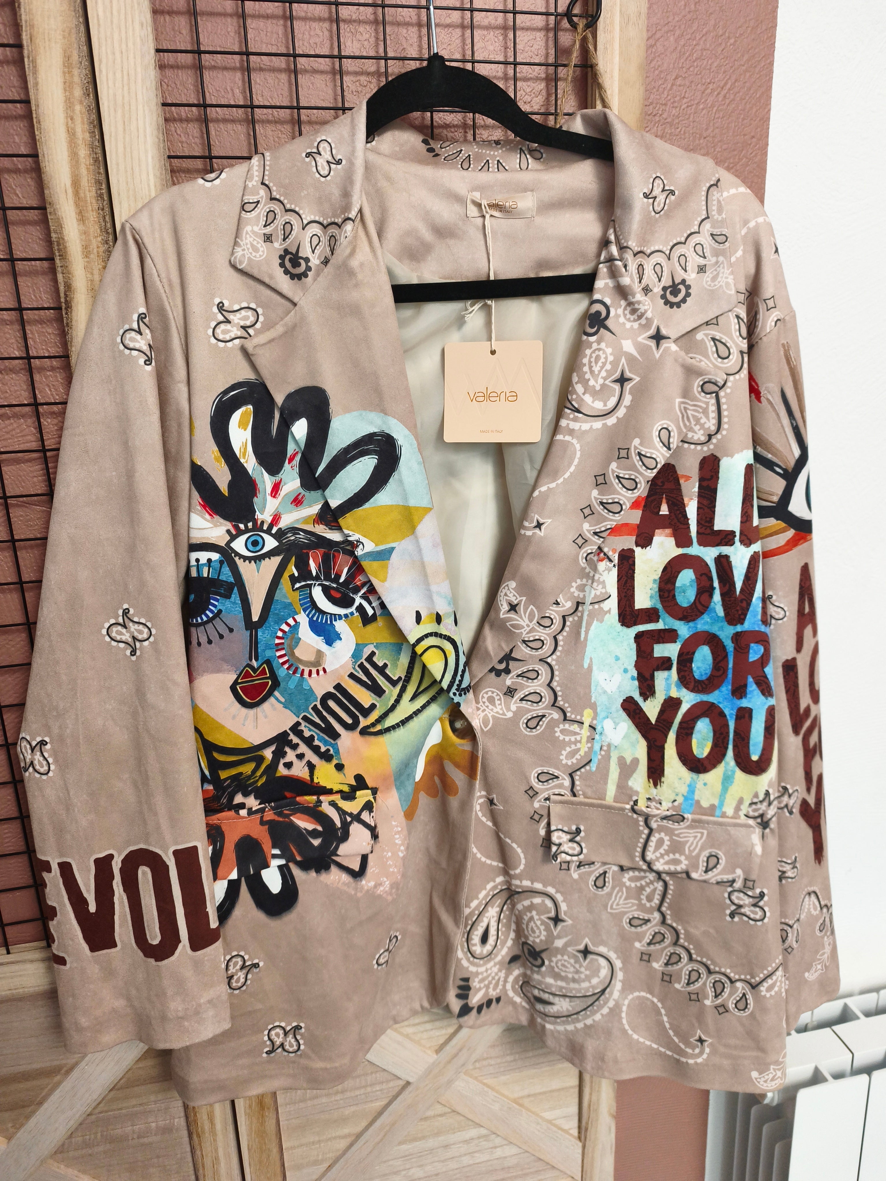 Veste" effet suédine"