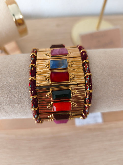 Bracelet acier inoxydable type manchette
