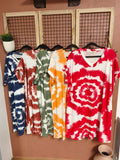 Robe tye and dye 90%coton