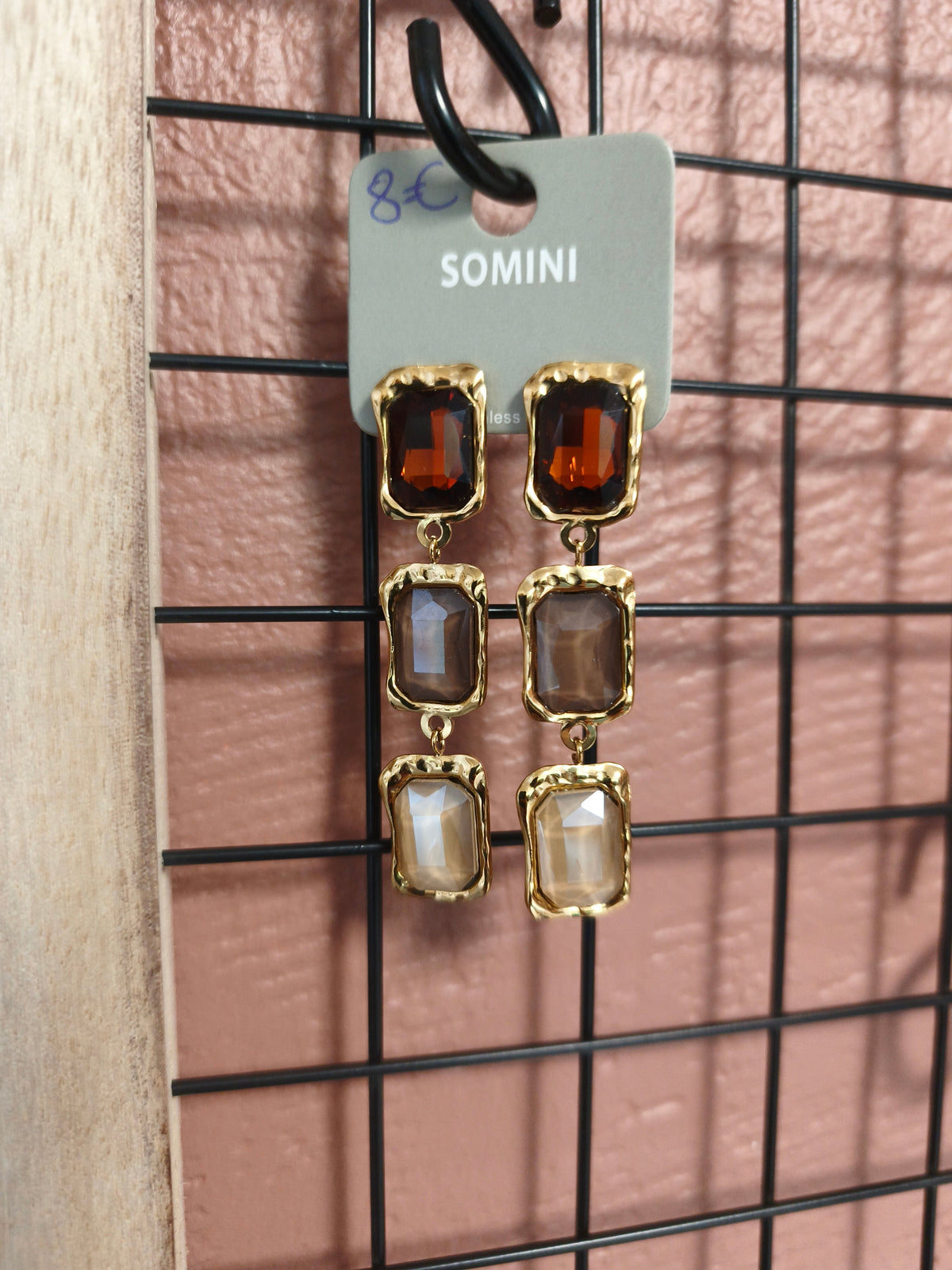 Boucles d'oreilles en acier inoxydable