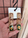 Boucles d'oreilles en acier inoxydable