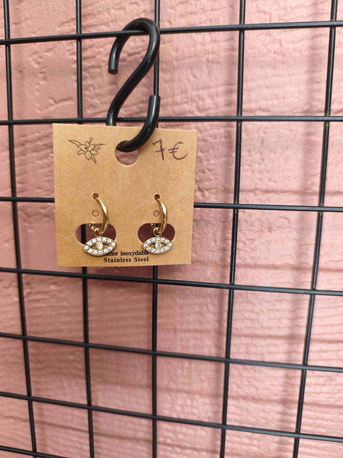 Boucle d'oreille acier inoxydable
