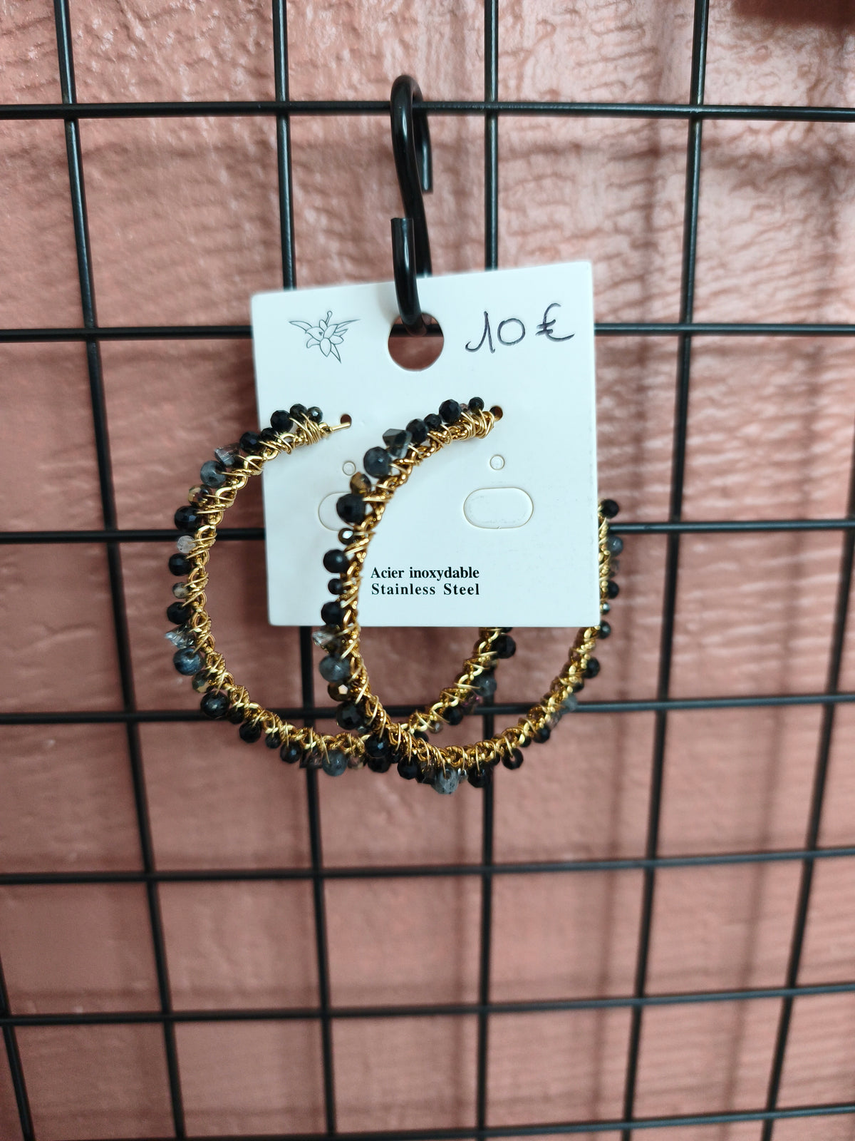 Boucle d'oreille en acier inoxydable