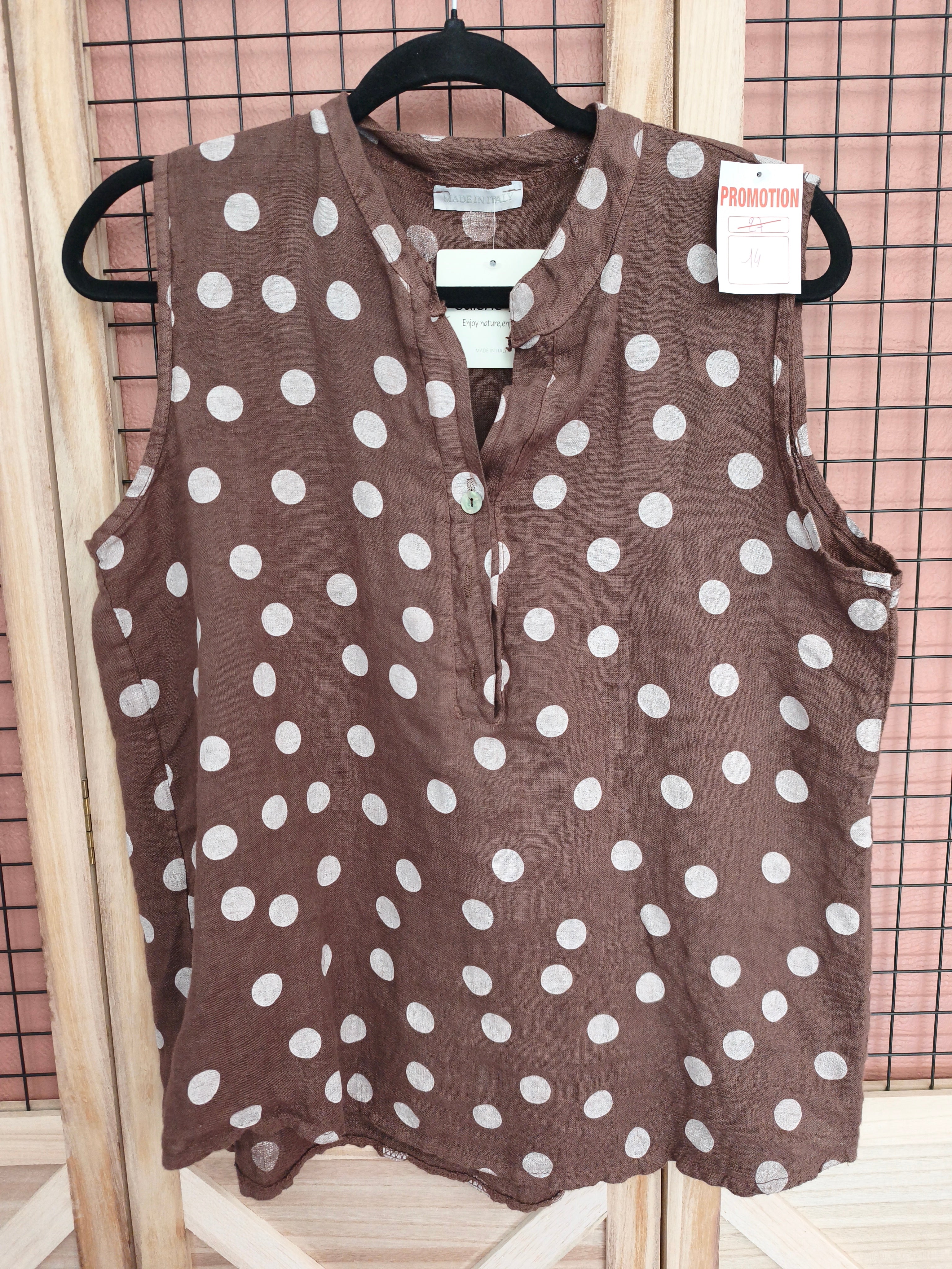 Blouse a pois