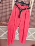 Pantalon type" balloon" 100%lin
