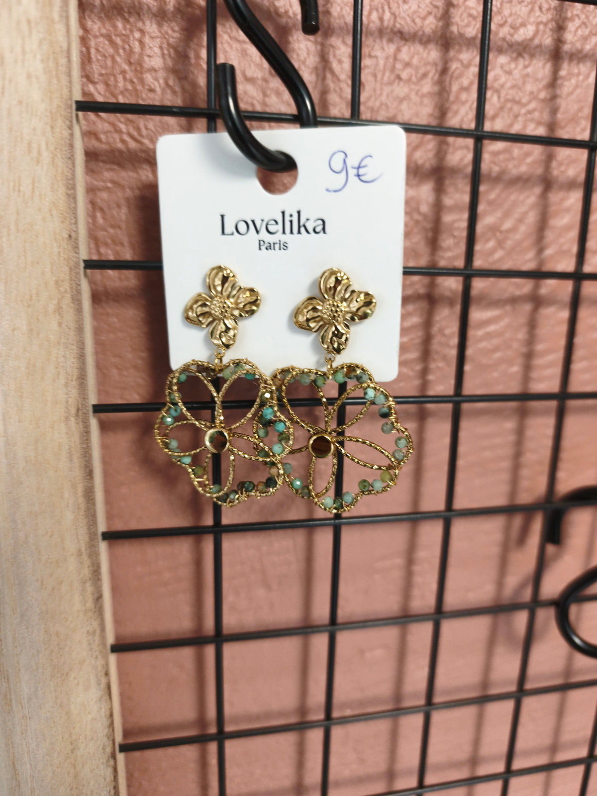 Boucle d'oreille en acier inoxydable