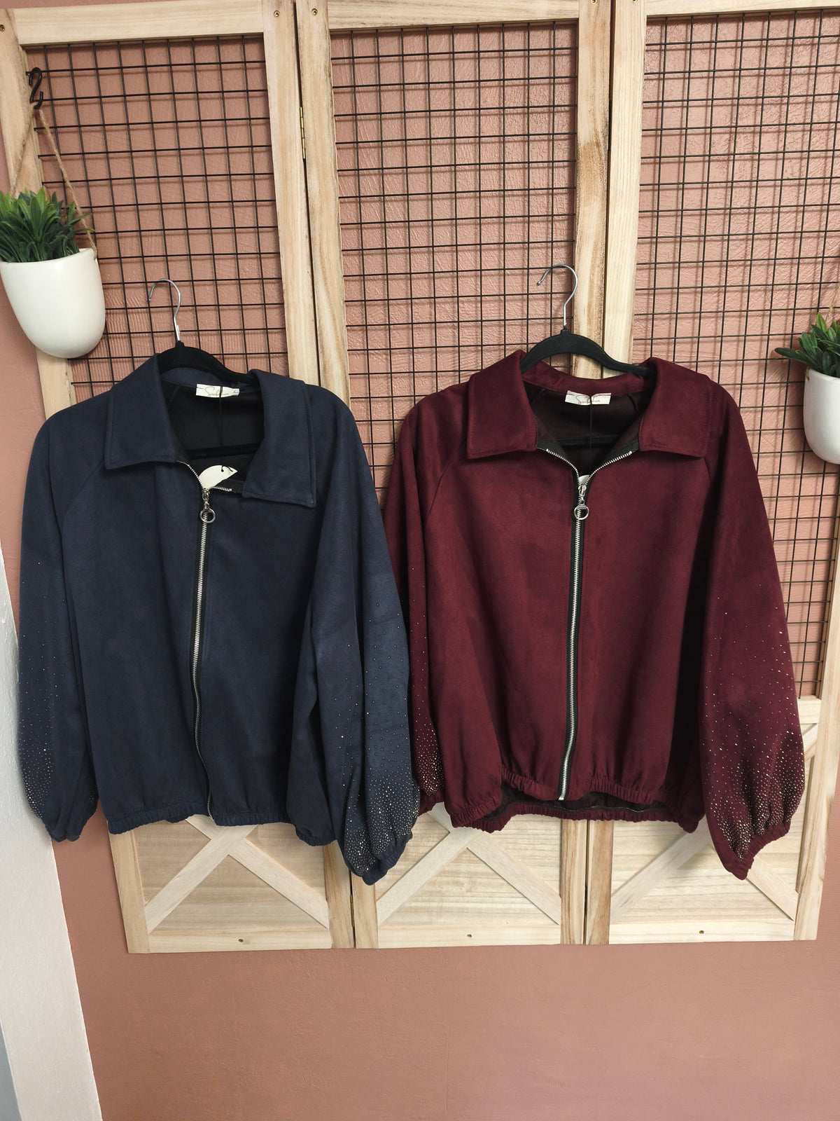 Veste bombers strass