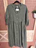 Robe chemise 100%lin