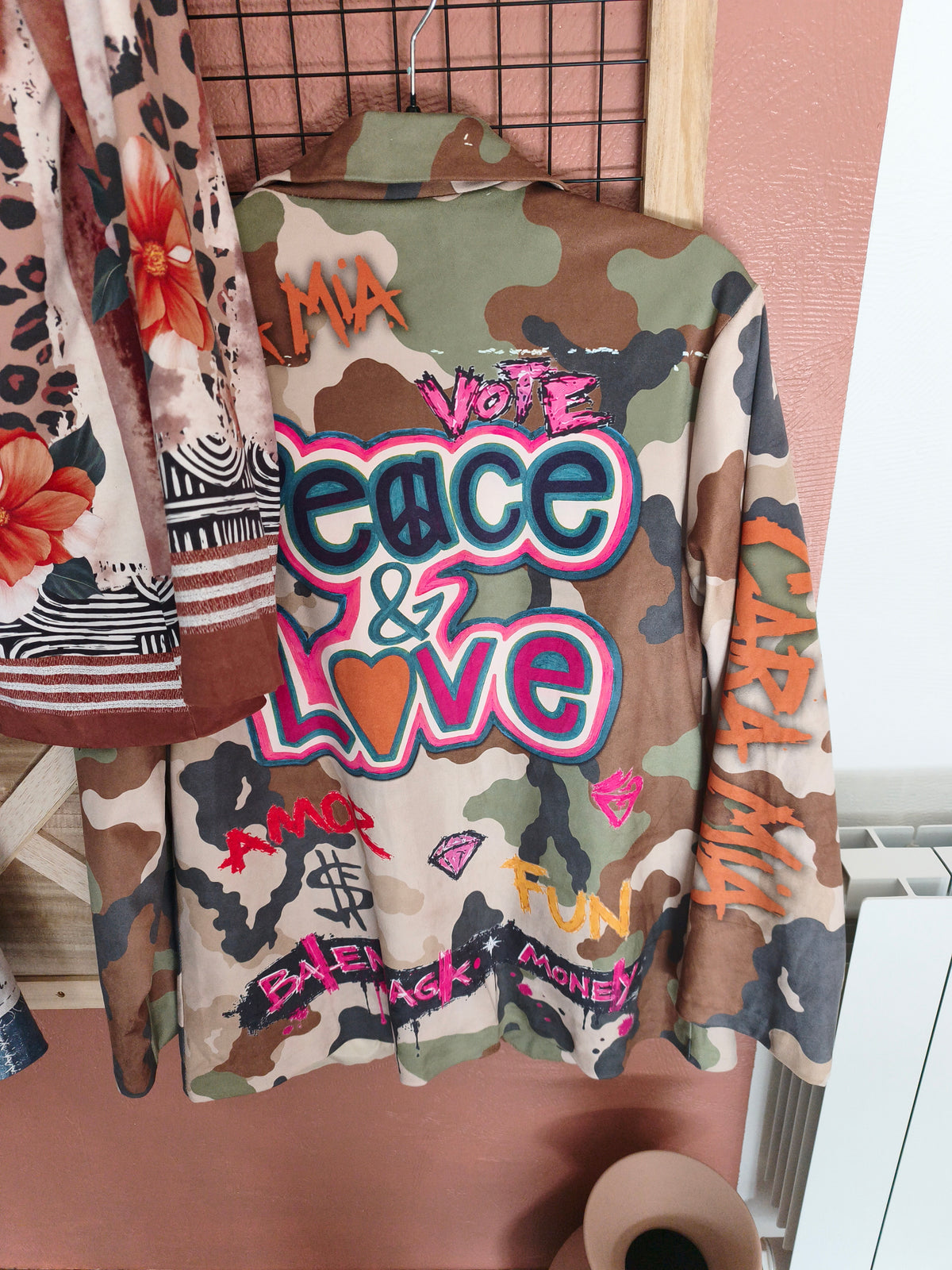 Veste" effet suédine"