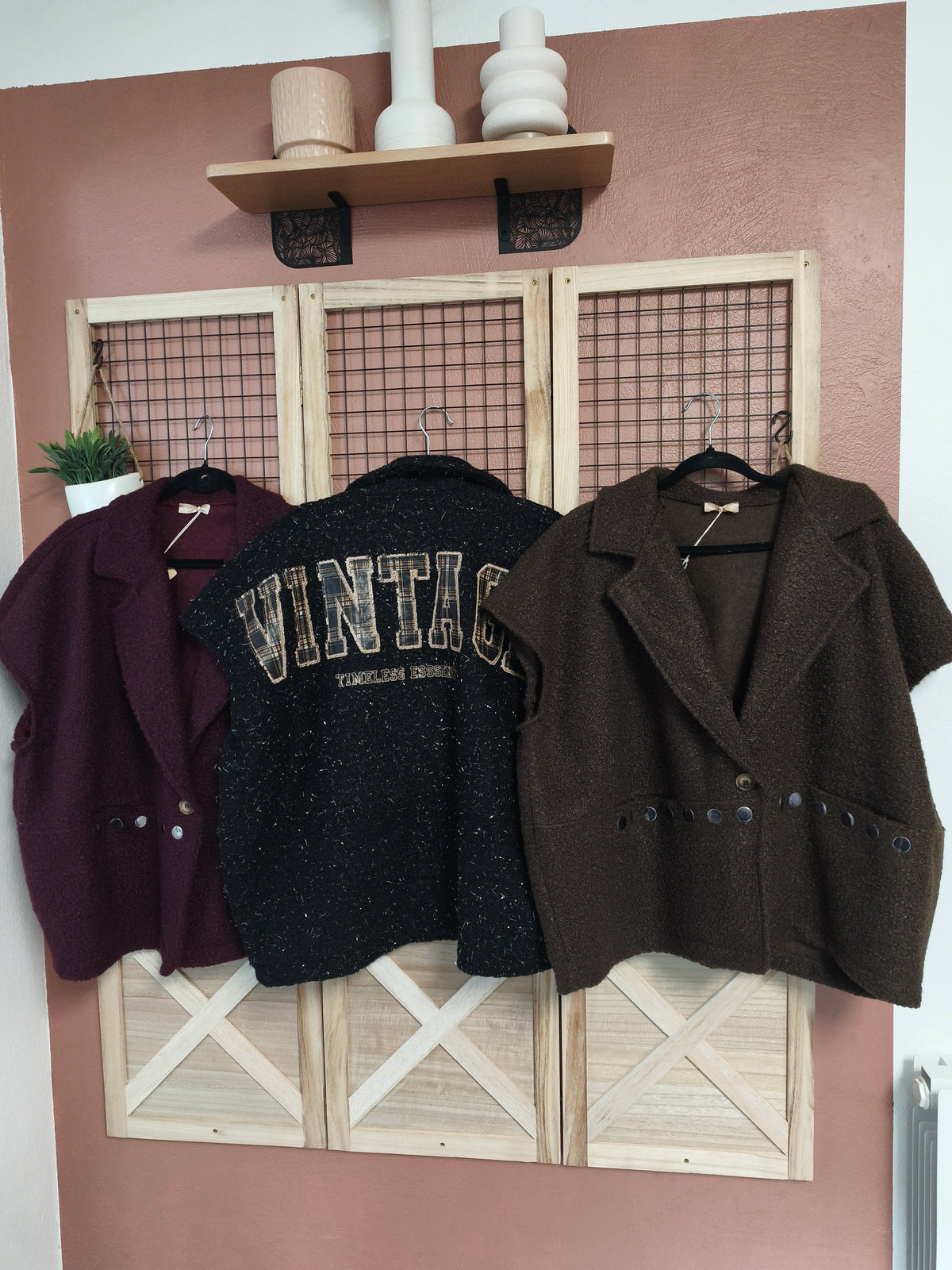 Veste bouclette sans manche