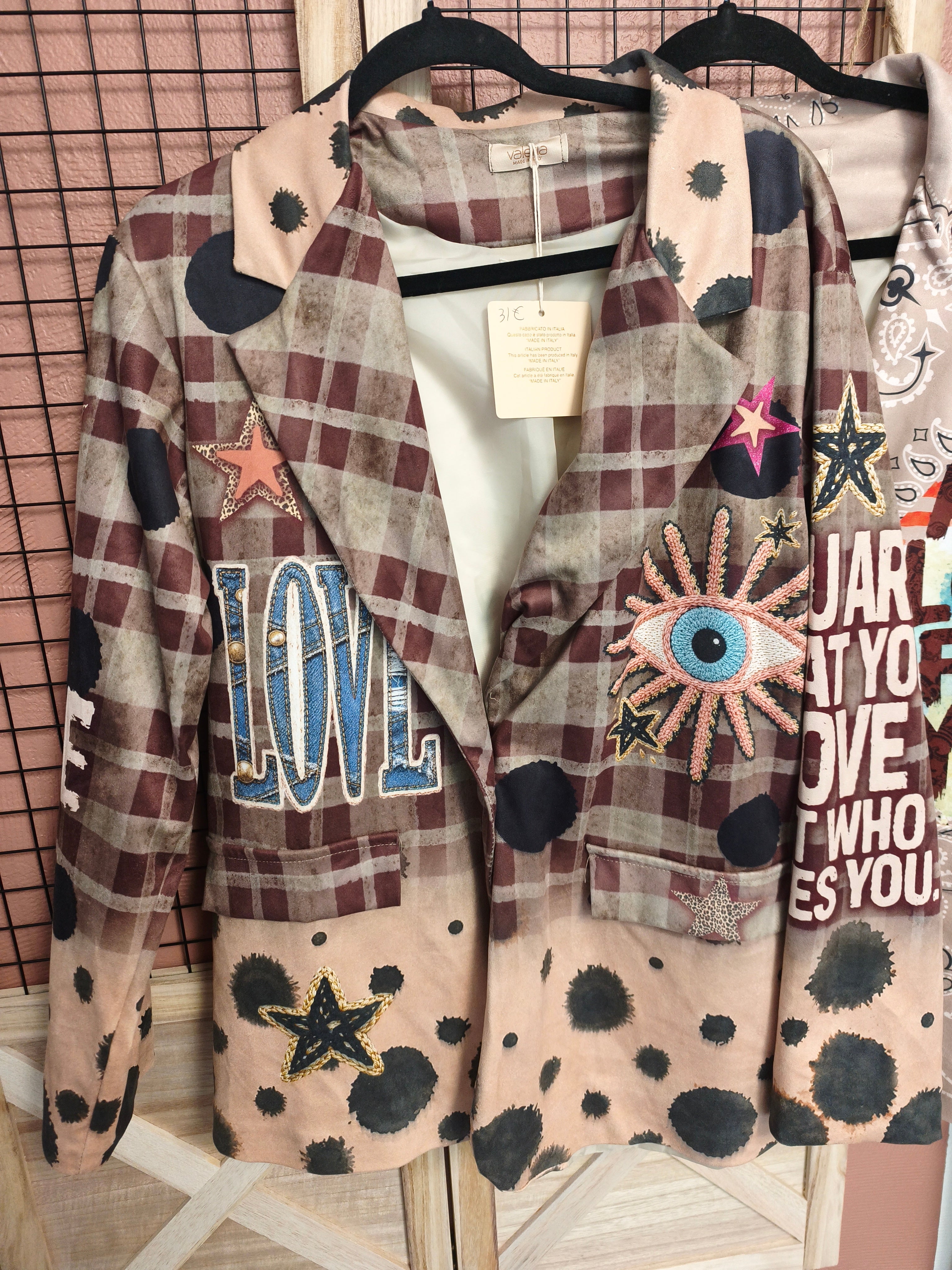 Veste" effet suédine"