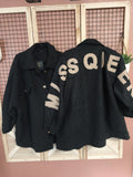 Veste maille bouclette