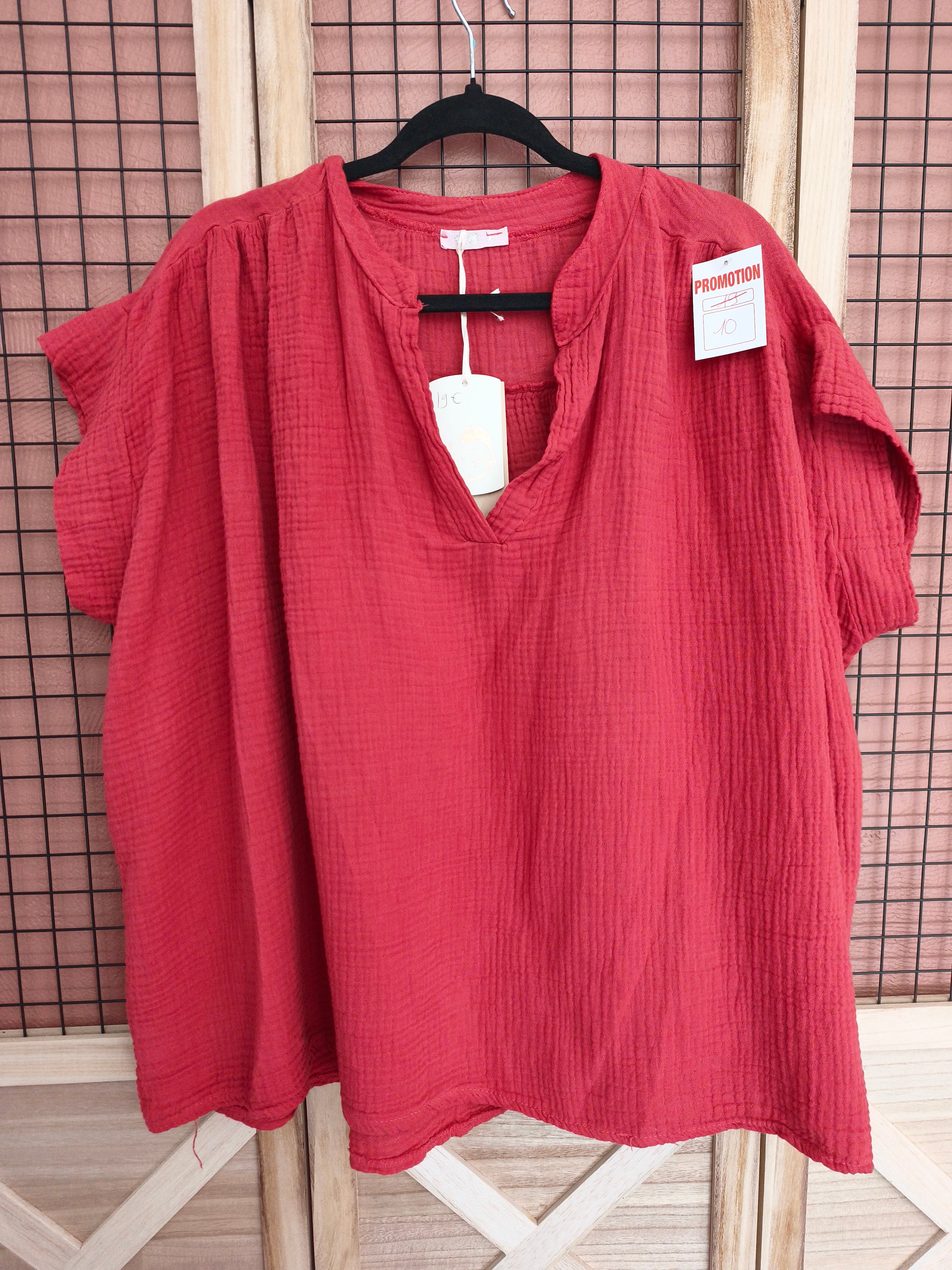 Blouse en gaze de coton