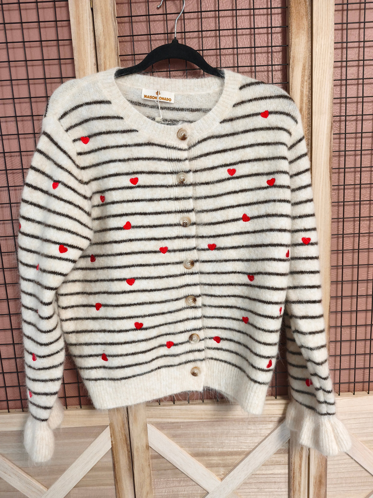 Gilet " maison Onado" 10% laine