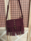 Sac franges en suedine