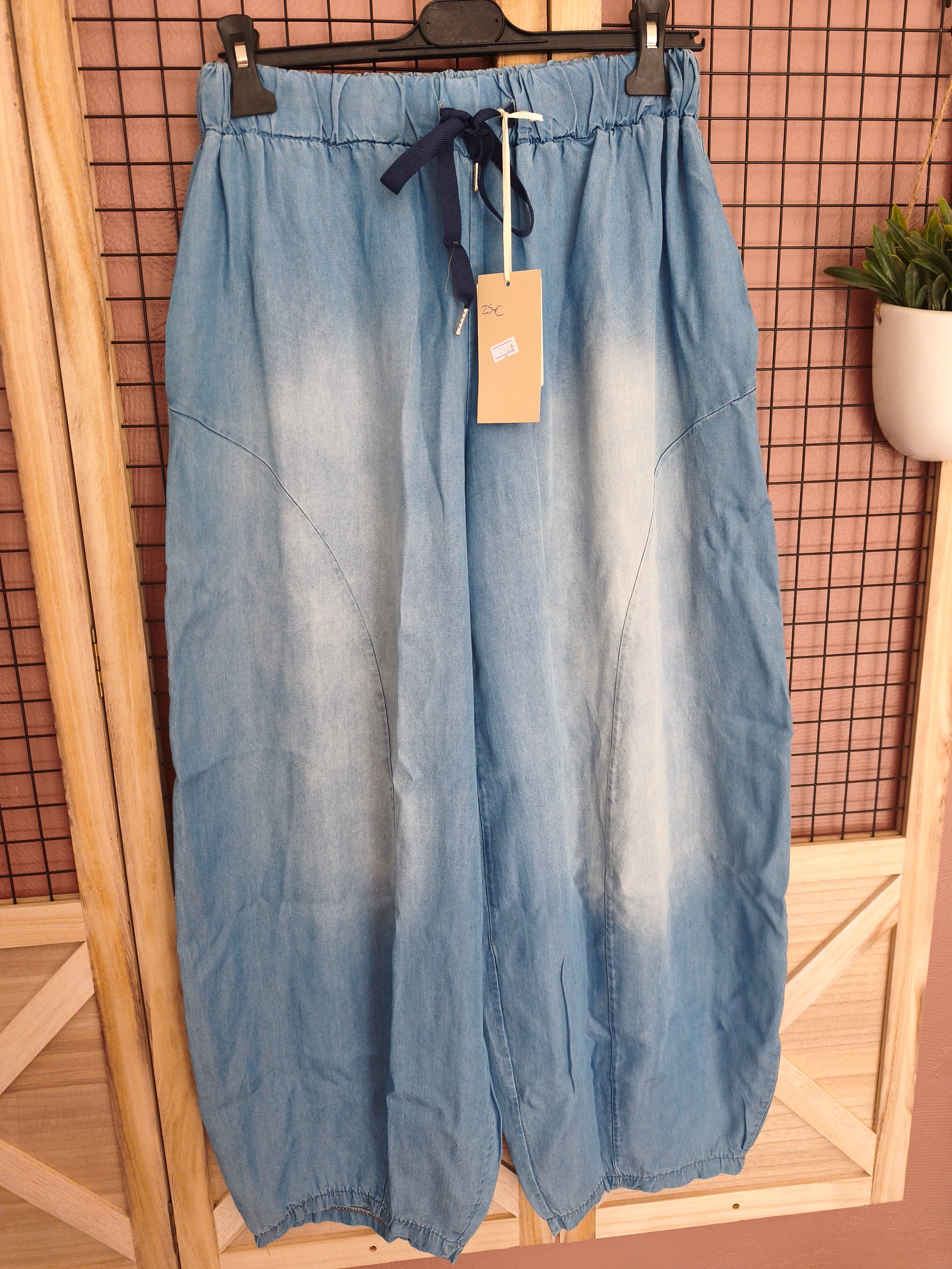 Pantalon lyocel large type Balloon