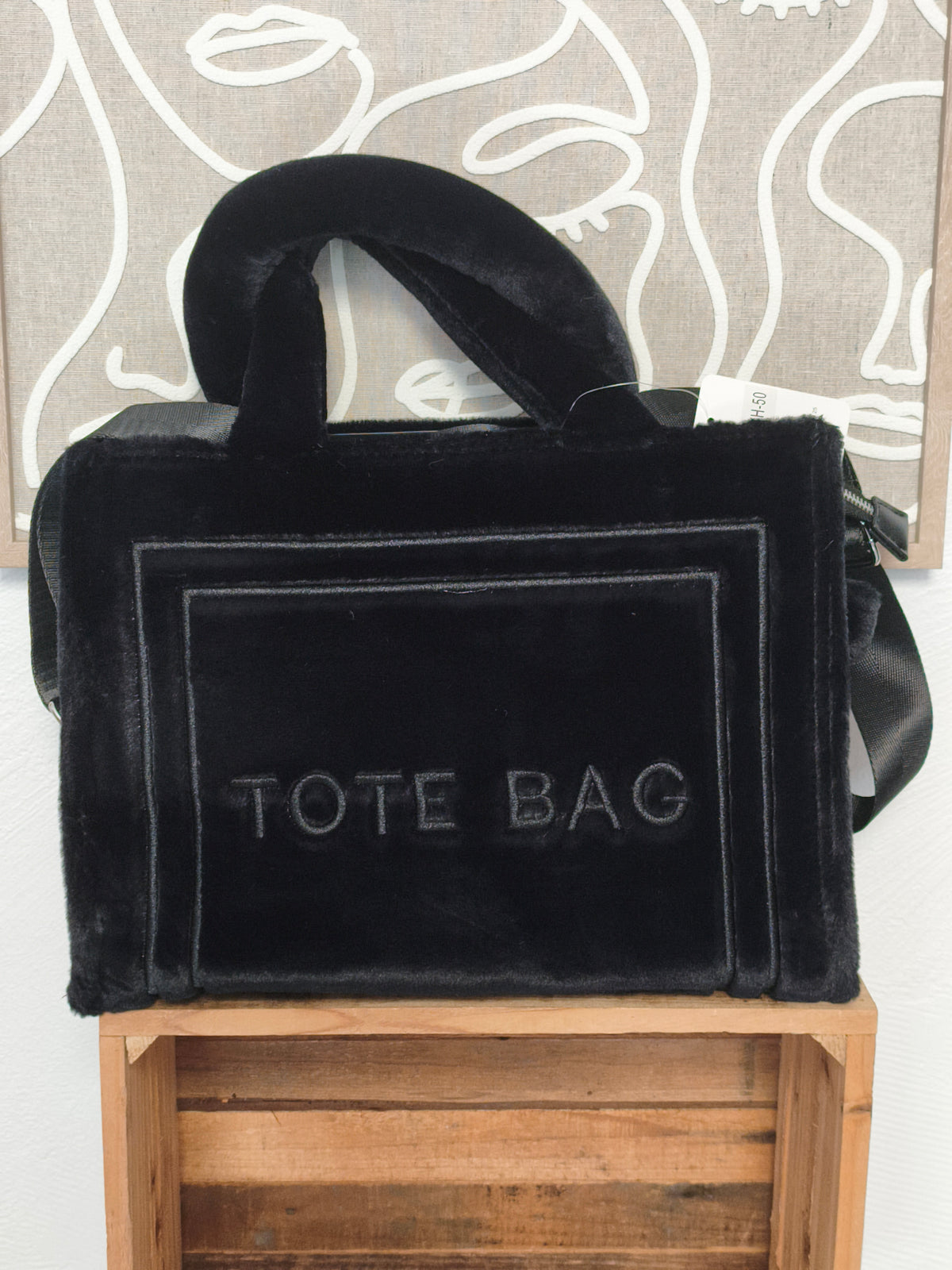 Tote bag fausse fourrure