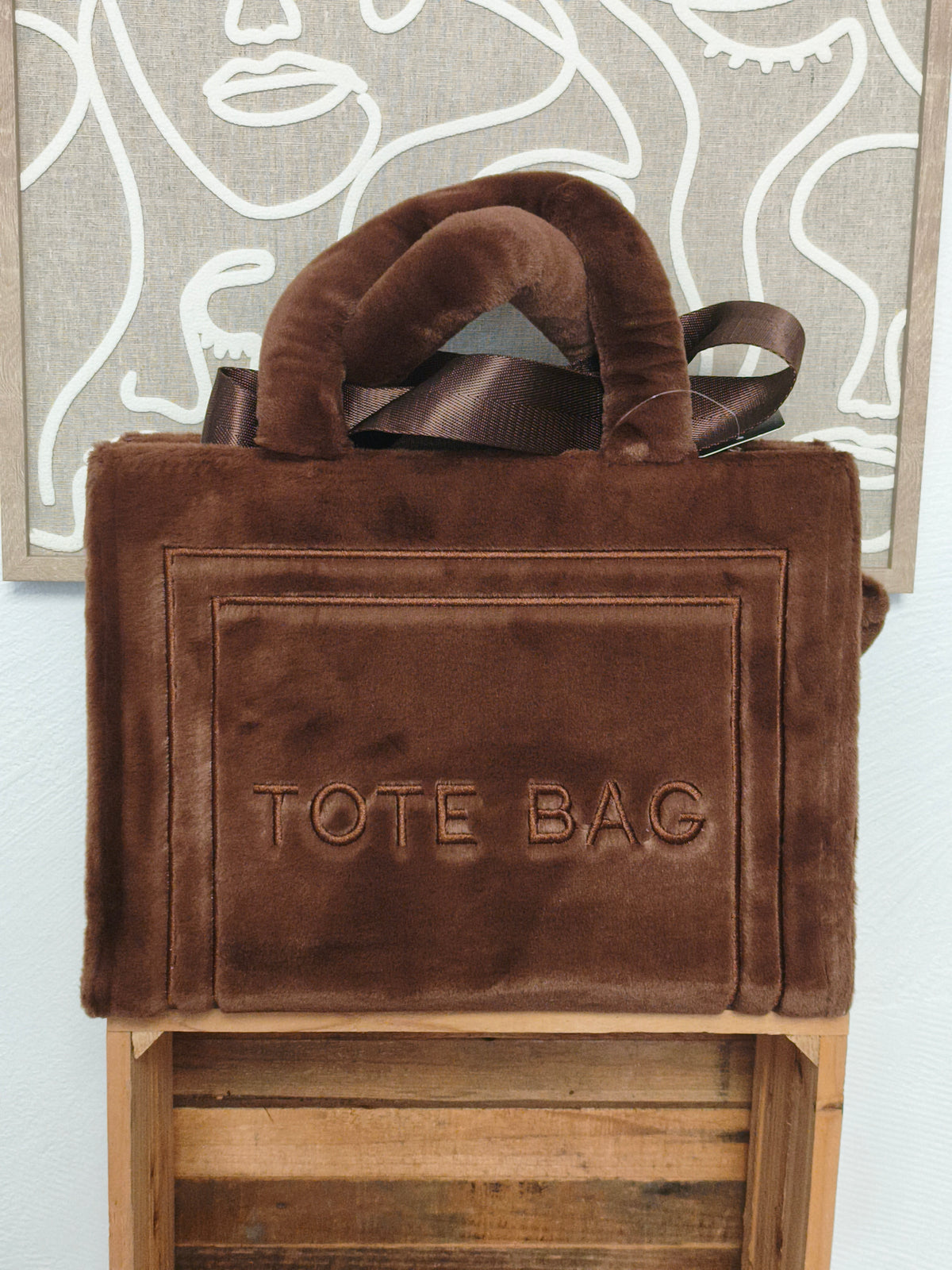 Tote bag fausse fourrure
