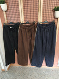 Pantalon en suedine
