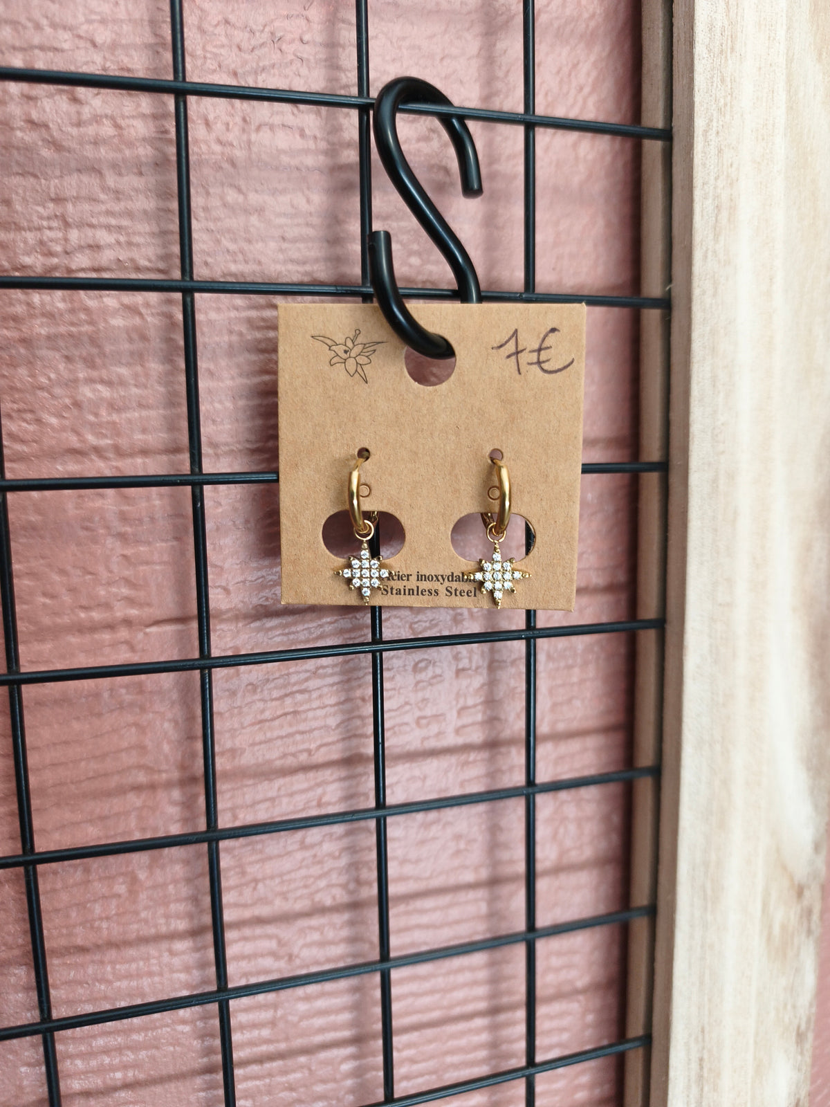 Boucle d'oreille acier inoxydable