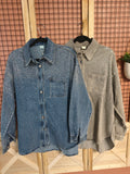 Chemise strass en jean's.               "Andrew J"